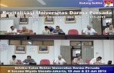 Revitalisasi Universitas Darma Persada Visi, Misi dan Agenda Strategis Calon Rektor 2015-2019