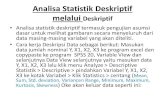 Analisa statistik deskriptif (deskpritive)
