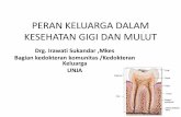 PERAN KELUARGA DALAM KESEHATAN GIGI DAN  · PDF file–Gangguan pertumbuhan dan perkembangan gigi ... •Faktor Ras •Tambalan ... •Orofacial granulomatosis •Dll