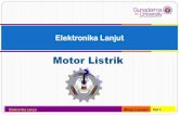 Motor Listrik - Gunadarma -+03.+Motor... · PDF fileMotor DC Motor DC adalah jenis motor listrik yang bekerja menggunakan sumber tegangan DC. Motor DC (motor arus searah), menggunakan