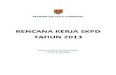 RENCANA KERJA SKPD TAHUN 2013 - …beta.semarangkota.go.id/content/image/files/RENJA 2013(2).pdf · E. Penelaahan Usulan Program dan ... Perumusan kebijakan teknis di Bidang Pengaturan