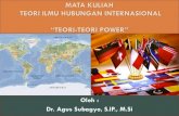 “TEORI TEORI POWER” - · PDF filePenetrasi terhadap kegiatan masyarakat (bisa dilihat dalam ... Teori national power menyatakan bahwa setiap negara bangsa dalam kancah hubungan