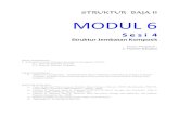 STRUKTUR BAJA II MODUL 6 - thamrin nasution · PDF filef.1). Sebuah jembatan komposit dengan perletakan sederhana, mutu beton, K-300, panjang bentang, L = 12 meter