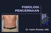 FISIOLOGI PENCERNAAN -  · PDF fileFISIOLOGI PENCERNAAN Dr. Katrin Roosita, MSi. ORGAN-ORGAN SISTEM PENCERNAAN Organ sistem pencernaan: 1. Traktus gastro