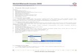 I. Praktek Microsoft Access I · PDF file3 Gambar 1.5 Layar Microsoft Access 2003 1.4 Membuat File Database Baru Untuk membuat file baru dalam access, lakukan langkah-langkah berikut