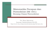 Matematika Terapan dan Pemodelan RK 1441personal.its.ac.id/files/material/1720-heru-che-MTK2_1.pdf · Riset dan pengembangan: ... kondisi operasi yang berbeda untuk optimisasi dan