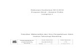 Dokumen Kurikulum 2013-2018 Program Studi : Sarjana · PDF filediharapkan memahami dan dapat menggunakan konsep-konsep vektor, ... karakteristik bahan dan menetukan besaran-besaran