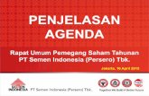 PENJELASAN AGENDA - Semen Indonesiasemenindonesia.com/assets/files/files/Penjelasan Agenda RUPST 16.0… · Agenda RUPS Tahunan 1. ... dan surat dari Pemegang Saham No. S-127/MBU/03/2015