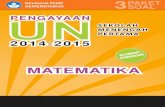 Kumpulan Latihan Soal UN Matematika SMP 2016 · PDF file1. kisi-kisi soal pengayaan ujian nasional mata pelajaran matematika tahun 2014/2015