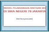 Oleh Nursyamsuddin - sman78-jkt.sch.idsman78-jkt.sch.id/sumberbelajar/dokumen/Model SKS SMA 78.pdf · S-2 Magister Manajemen dan Magister ... tidak ada lagi kelas akselerasi yang