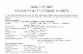 DATA COMPANY PT.SAMUNA INTERNATIONAL  · PDF filePT Samuna International Business ... Gedung GEHA Lantai 3, Jln. Timor No. 25 Menteng ... 1.88 liter kerosene X Rp. 2000 X 30