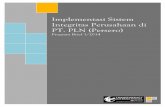 Implementasi Sistem Integritas Perusahaan di PT. PLN · PDF filePLN (Persero) yang sedang ... dalam laporan Bribe Payer Index (TI, 2011) sektor pembangkit ... survei-integritas-kpk,