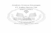 Analisis Kinerja Keuangan PT Kalbe Farma Tbk 2007 - 2011 · PDF fileBAB II PEMBAHASAN Bab ini menyajikan hasil pengolahan data, analisis dari 12 rasio yang digunakan untuk menilai