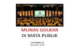 MUNAS GOLKAR DI MATA PUBLIK - lsi.co.idlsi.co.id/lsi/wp-content/uploads/2014/12/Konpers-Munas-Golkar-di... · ingin mengembalikan pilkada ke DPRD dengan menolak perppu pilkada langsung