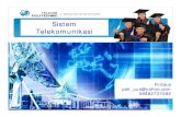 Sistem Telekomunikasi - · PDF file4 1. dasar sistem telekomunikasi 2. jaringan privat dan publik 3. switching dan signaling 4. quality of services (qos) 5. media transmisi 6. lan-man-wan