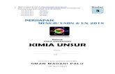 KIMIA UNSUR - · PDF fileJenis ikatan Ion Kovalen Kovalen 5. Titik didih Tinggi Lebih tinggi/lebih rendah Paling rendah 6. Potensial reduksi (V ) ... CONTOH SOAL-SOAL UN ... E. energi