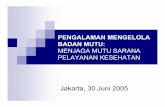 Jakarta, 30 Juni 2005 - mu · PDF fileAlur Kerja Surveyor Fisik Bangunan Rumah Sakit Diskusi Persiapan monitoring ... master plan RS Masalah Mempelajari site plan bangunan RS yang