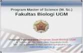Program Master of Science (M. Sc.) Fakultas Biologi UGM · PDF fileProgram Master of Science (M. Sc.) ... Masjid Kampus UGM,Apotik UGM, Rumah Sakit, ... Juara I Business Plan di Jepang)