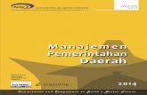 Manajemen Pemerintahan Daerah · PDF fileBab I PENDAHULUAN ... Gambar 2.2 Siklus Manajemen Berbasis Kinerja ... 6. menjelaskan dampak audit internal terhadap tata kelola sektor publik;