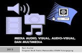 MEDIA AUDIO, VISUAL, AUDIO-VISUAL, DAN · PDF file-Digital Video Interactive Penggunaan Komputer dalam Kegiatan Pembelajaran-Tujuan Kognitif Komputer dapat mengajarkan konsep-konsep