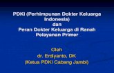 PDKI (Perhimpunan Dokter Keluarga Indonesia dan Peran ... · PDF filepelayanan kesehatan formal dan penapis rujukan sesuai ... melalui sistem rujukan 3. Penasehat, konselor, dan pendidik