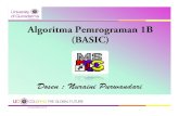 Algoritma Pemrograman 1B (BASIC)nuraini.staff.gunadarma.ac.id/Downloads/files/28352/SLIDE 1... · operator dan statement percabangan 44..4. ... basica, cbasic, gbasic, mbasic, quick