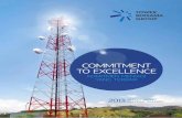 A COMMITMENT TO EXCELLENCE - cdn.indonesia · PDF fileSEJARAH SINGKAT PERUSAHAAN 2004 2005 2008 2007 2009 2011 2006 2010 2013 ... • First contracts with PT Telekomunikasi Indonesia