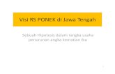 Visi RS PONEK di Jawa Tengah - Kebijakan Kesehatan kebijak · PDF file– Penanganan kasus gawat darurat oleh tim PONEK – Penanganan operatif cepat dan tepat meliputi laparatomi