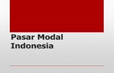 Pasar Modal Indonesia -   · PDF filePengertian Pasar Modal ..(1) •Pasar Modal merupakan kegiatan yang berhubungan dengan penawaran umum dan perdagangan efek,