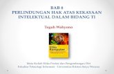 BAB 8 PERLINDUNGAN HAK ATAS KEKAYAAN  · PDF fileBAB 8 PERLINDUNGAN HAK ATAS KEKAYAAN INTELEKTUAL DALAM BIDANG TI Teguh Wahyono Mata Kuliah Etika Profesi dan Pengembangan Diri
