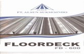 FLOORDECK I - · PDF filepositif searah yang sangat kokoh adalah bentuk V ... ALSUN - FD 600 is a supporting material plate ... equivalent moment of inertia for multiple span deflection