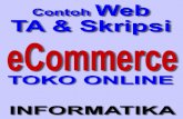 E-COMMERCE TOKO ONLINE - bunafit-komputer.com eCommerce Toko Online... · 2 E-COMMERCE TOKO ONLINE Sistem Informasi Penjualan Barang Online / Berbasis Web ( Programmer : Bunafit Nugroho