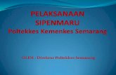 OLEH : Direktur Poltekkes Semarang - · PDF fileKHS, jadwal kuliah, nilai akhir, bahan ajar . 2006 •Website utama Poltekkes Semarang mulai difungsikan ( ) 2009 •Sipenmaru Jalur