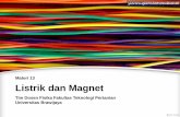 Materi 13 Listrik dan Magnet -  · PDF fileListrik dan Magnet ... Contoh Soal Rangkaian Seri Paralel . ... terhadap medan magnet B akan mendapatkan ggl induksi antara kedua