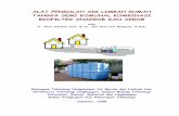Alat Pengolah Air Limbah Rumah Tangga Semi Komunal · PDF fileditambah lagi dengan buruknya sistem sanitasi yang ada, maka proses ... hasil percobaan pengolahan air limbah rumah tangga