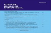 Jurnal Biologi Indonesia - · PDF fileJurnal Biologi Indonesia diterbitkan oleh ... sebagai ahli DNA Molekuler yang menekuni kajian DNA pada ... Penelitian bertujuan untuk melakukan