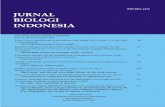 Jurnal Biologi Indonesia - · PDF fileJurnal Biologi Indonesia diterbitkan oleh Perhimpunan Biologi ... Darah Domba Terinduksi tert-Butil Hidroperoksida ... Sebagai contoh hasil isolasi