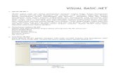 VISUAL BASIC -   · PDF fileKata “Visual” menunjukkan cara yang digunakan untuk membuat ... Aplikasi VB.NET hanya dapat dijalankan pada system ... Menset Tanggal pada