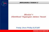 MEKANIKA TANAH 2 - ocw.upj.ac.idocw.upj.ac.id/files/Slide-TSP301-distribusi-tegangan.pdf · PROGRAM STUDI TEKNIK SIPIL OUTLINE : 1) Distribusi tegangan dalam tanah 2) Konsolidasi