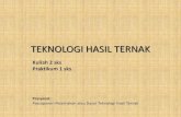 TEKNOLOGI HASIL TERNAK - …panganhewani.blog.unsoed.ac.id/files/2012/03/THT-Kuliah-1.pdf · tatap muka diselenggarakan dengan model pembelajaran ... asistensi, praktikum, ... Lembar