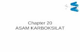 Chapter 20 ASAM KARBOKSILAT - …kimiaorganik.pbworks.com/f/Bab 10 ASAM KARBOKSILAT.pdf · • Asam adipat digunakan untuk membuat nilon 66. • Asam Ftalat digunakan untuk membuat