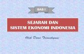 SEJARAH DAN SISTEM EKONOMI INDONESIA - …BAB I) SEJARAH DAN SISTEM... · Demokrasi Terpimpin Struktur ekonomi masih peninggalan zaman kolonialisasi Masa peralihan struktur ekonomi: