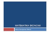 MATEMATIKA EKONOMI - Telkom University Official Blogosaomarsharif.staff.telkomuniversity.ac.id/wp-content/uploads/... · MATEMATIKA EKONOMI Institut Manajemen ... Contoh Soal Fungsi