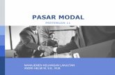 PASAR MODAL -   · PDF filelangsung ke Bursa Efek Indonesia. l Tetapi harus melalui Perusahaan Efek yang menjadi Anggota Bursa Efek