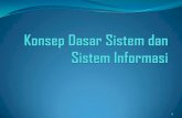 Konsep Dasar Sistem dan Sistem Informasi · PDF filePasar Swalayan? ... transaksi, dan data non-transaksi (misalnya surat pemberitahuan) 6 . Proses