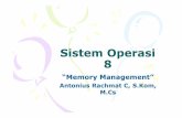 Sistem Operasi 8 - lecturer.ukdw.ac.idlecturer.ukdw.ac.id/~mahas/dossier/so_08.pdf · Manajemen Memori • Memori adalah salah satu pusat kegiatan pada ... memori utama. – Routine