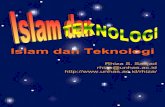 Islam dan Teknologi - unhas.ac.id · PDF fileILMU PENGETAHUAN) baru dimulai ... Manusia dan Dunia IPTEK ALAM NYATA ... ILMU-ILMU AGAMA WAHYU/SAMAWI ILMU-ILMU HUKUM