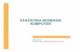 STATISTIKA BERBASIS KOMPUTER - Gunadarma …toswari.staff.gunadarma.ac.id/Downloads/files/7545/MATERI 1... · Para ahli ekonomi menggunakan prosedur ... ekspor/impor data ke/dari