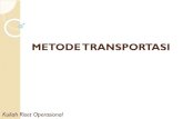 METODE TRANSPORTASI - Gunadarma Universityadydaryanto.staff.gunadarma.ac.id/.../files/54252/METODE+TRANSPO… · metode transportasi ... tabel transportasi. metode solusi awal : 1.