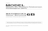 Supardjo MODEL -   · PDF fileuntuk Kelas VI SD dan MI Semester 2 ... Pengolahan data Menyajikan data dalam bentuk ... Matematika Kelas/Semester : VI/2